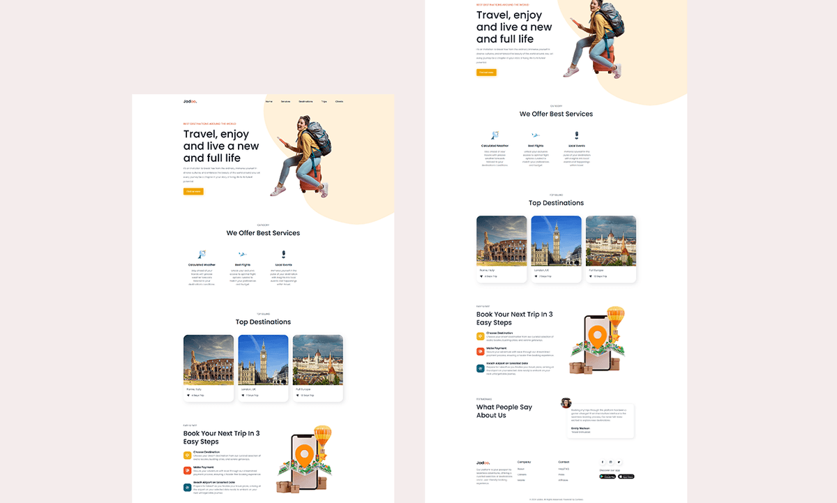 Jadoo Travel Website