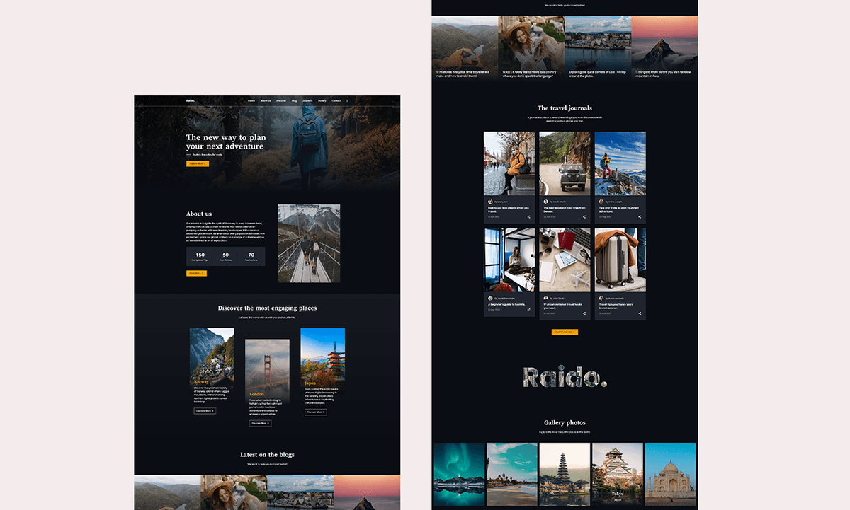 Raido Travel Website
